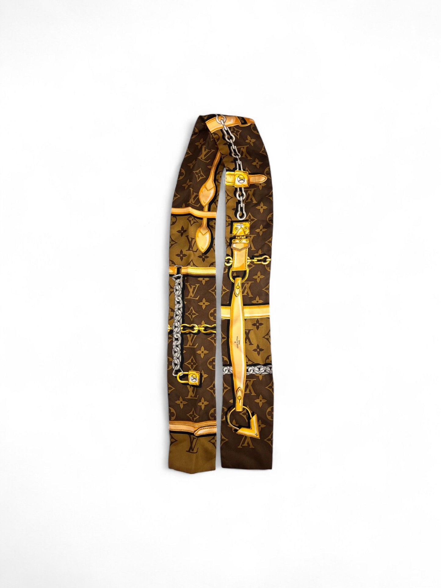 Louis-Vuitton-Reversible Scarf&Hair Ribbon