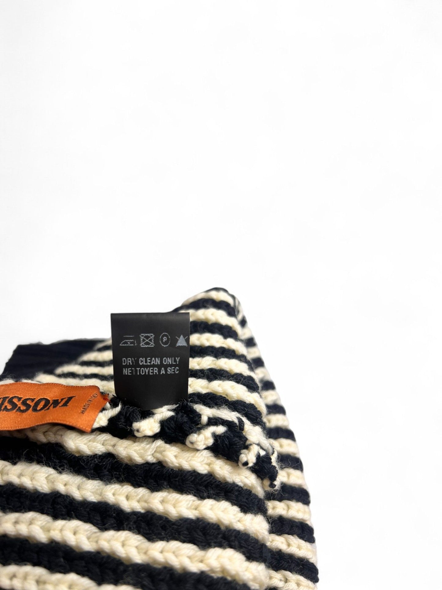 Missoni-Black/White Diamond Knit Beanie