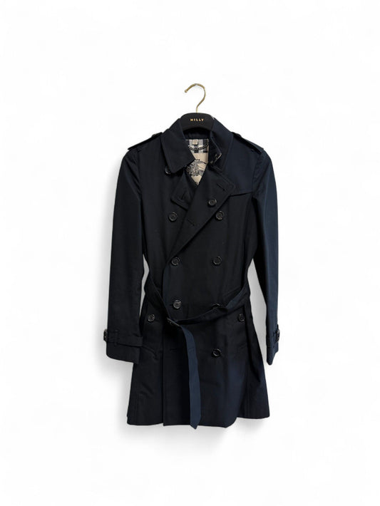 Burberry- Black Double-Breasted Trench Coat- 36 | Retail Price: $2,850