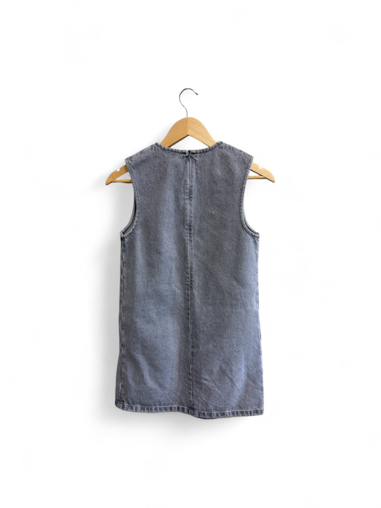 MiuMiu- Slate Blue Sleeveless Denim Dress- 36 | Retail Price: $890