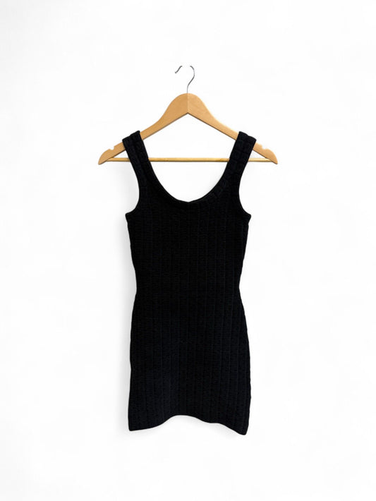 Alexander Wang- Black Jacquard Sleeveless Dress- XS | Retail Price: $550