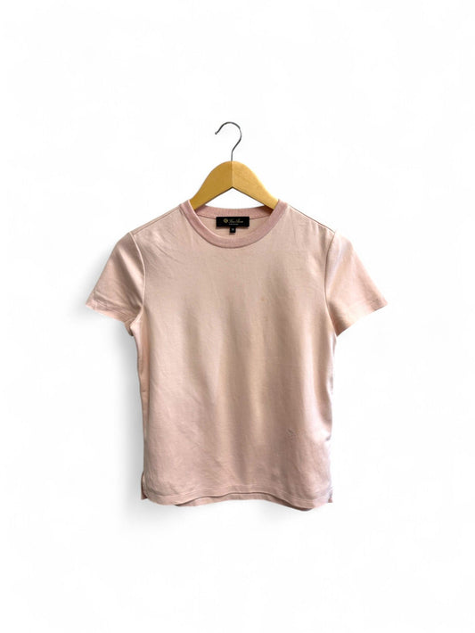 Loro Piana- Pale Pink Crewneck T-Shirt- 36 | Retail Price: $420