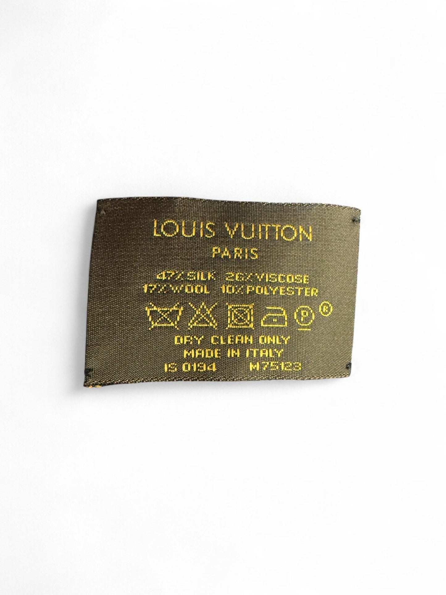 Louis Vuitton- Black Monogram Shine Silk-Blend Shawl | Retail Price: $1,450