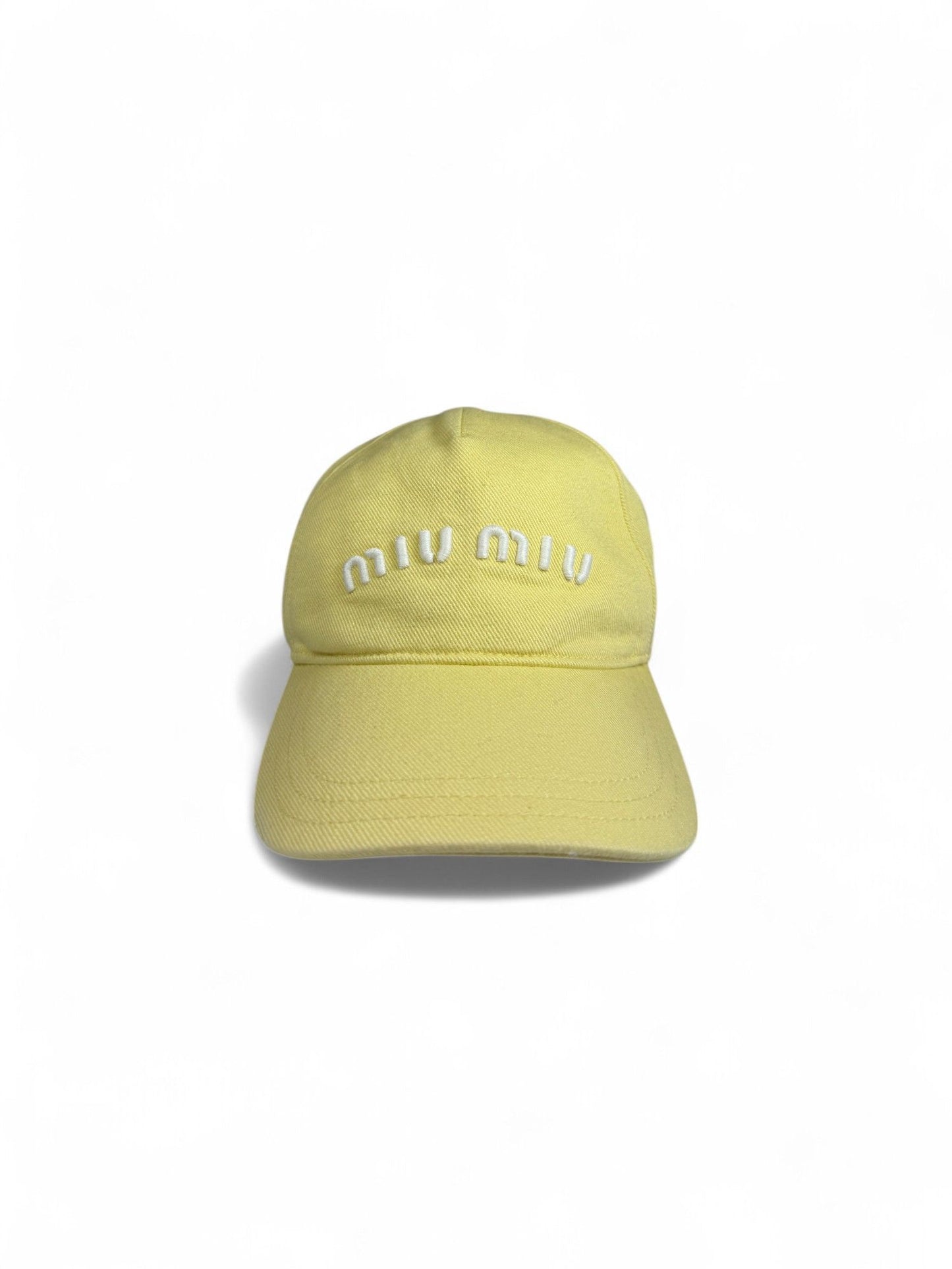 MiuMiu- Yellow Cotton Baseball Cap- S | Retail Price: $650