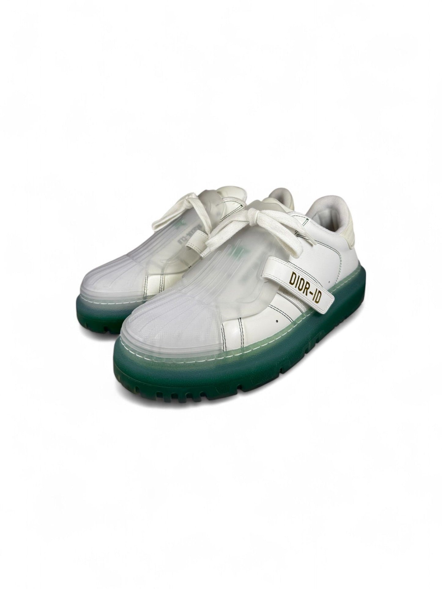Dior- White & Green Shell-Toe ID Sneaker- 39.5 | Retail Price: $1,100