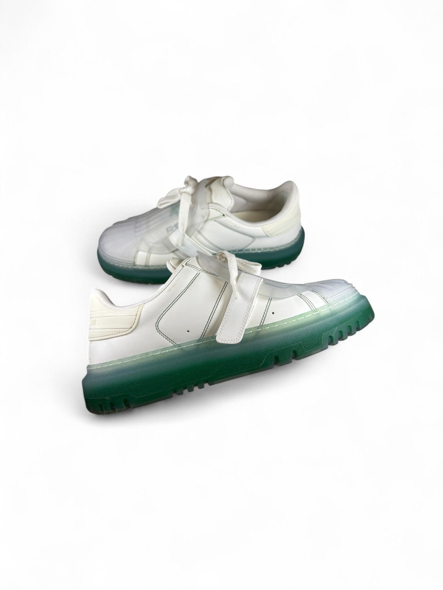 Dior- White & Green Shell-Toe ID Sneaker- 39.5 | Retail Price: $1,100