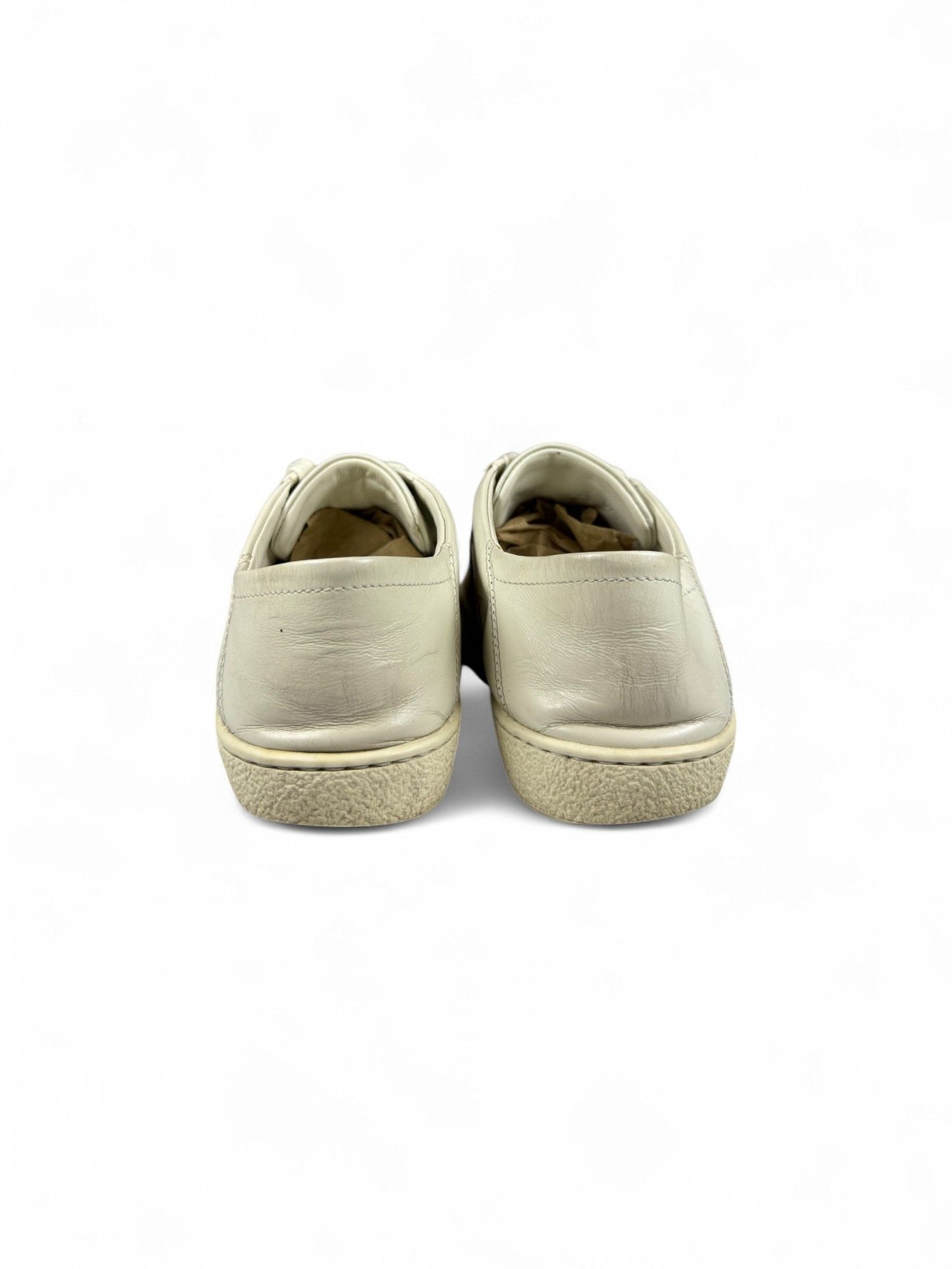 Gucci-Women's Ace Leather & Canvas Sneaker-35.5 | Retail Price: $890