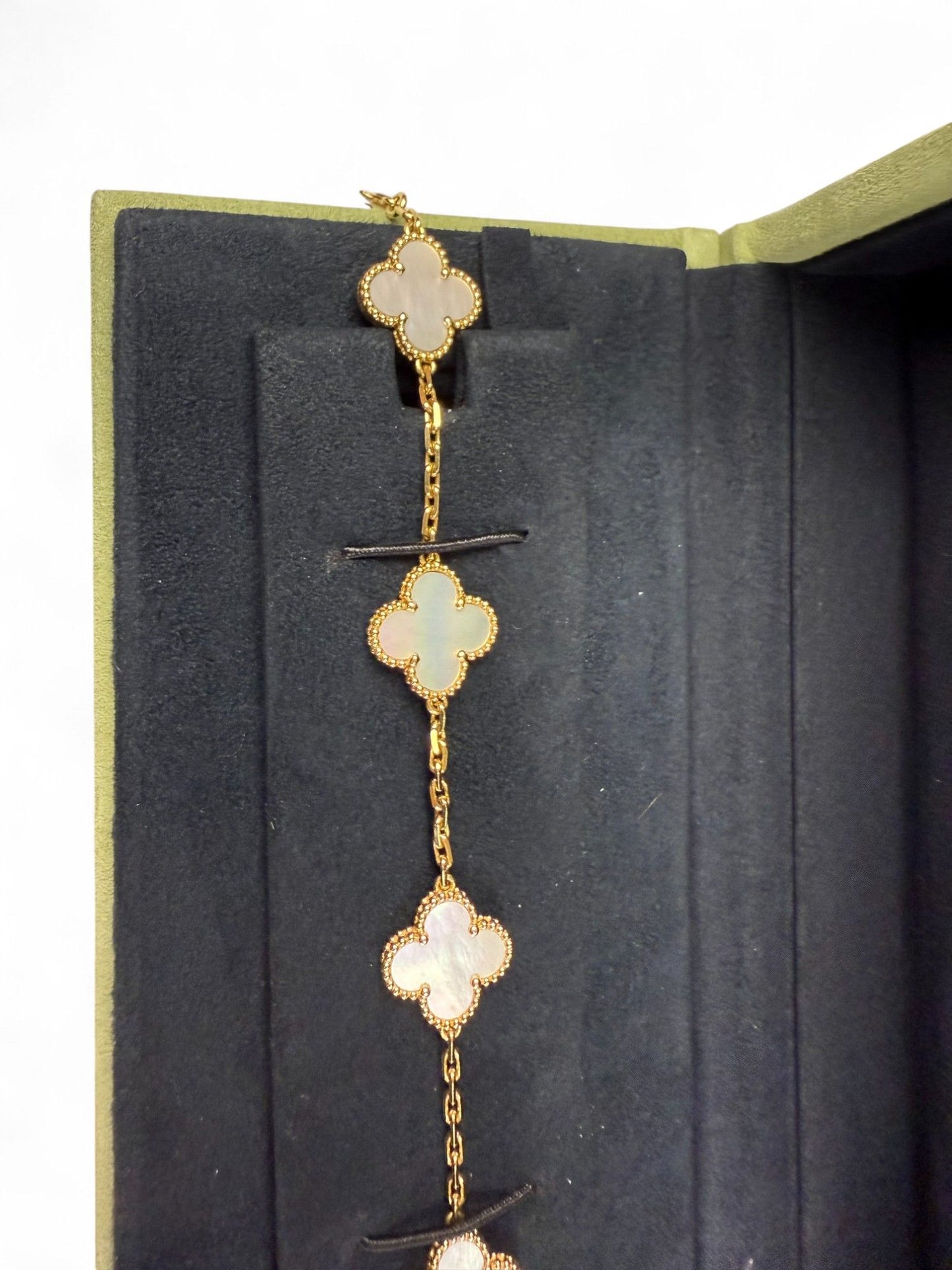 Van Cleef & Arpels-White Five-Stone Bracelet | Retail Price: $5300
