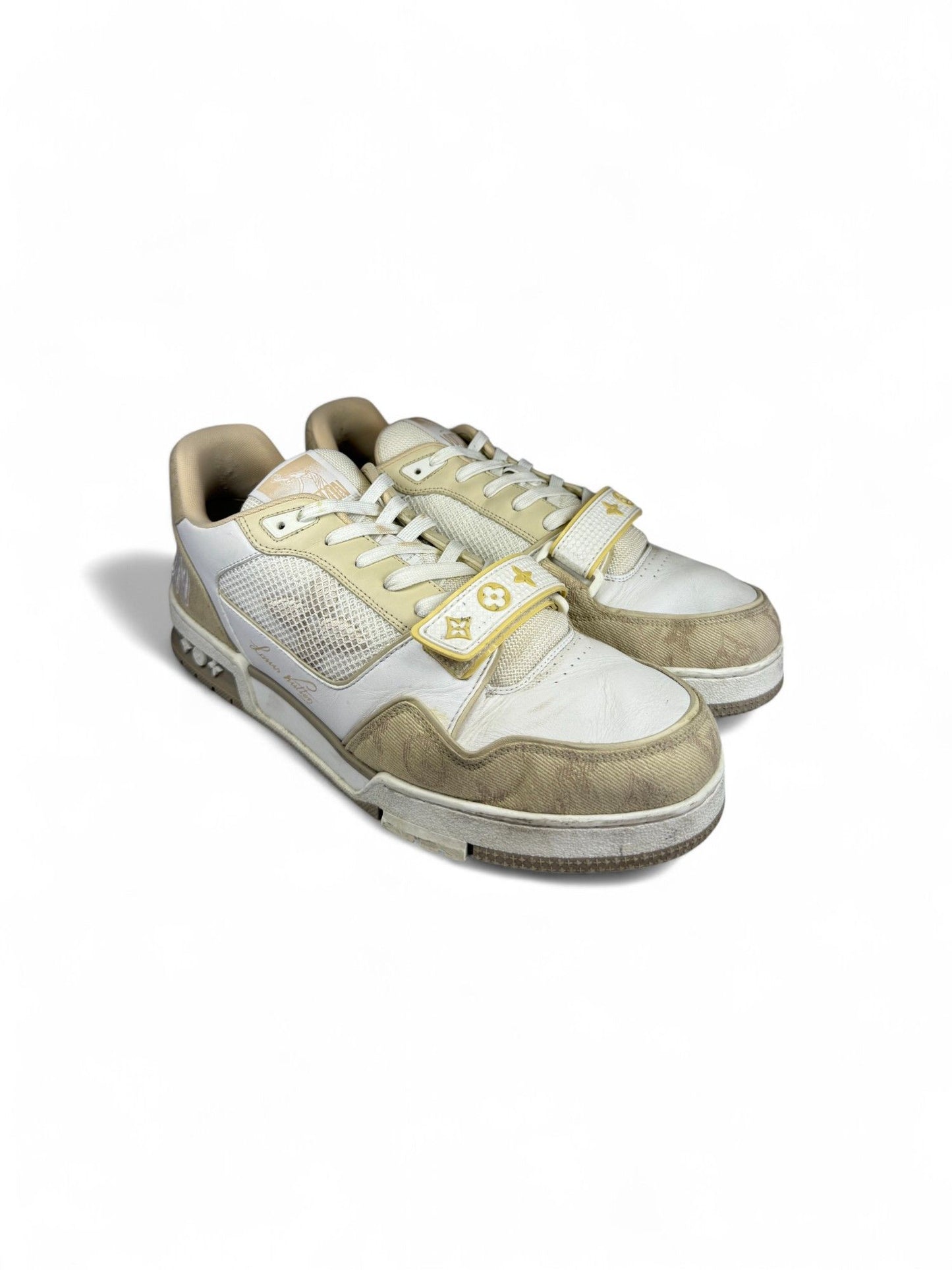 Louis Vuitton-Trainer Velcro Sneaker-Khaki Beige Limited-8 | Retail Price: $1485