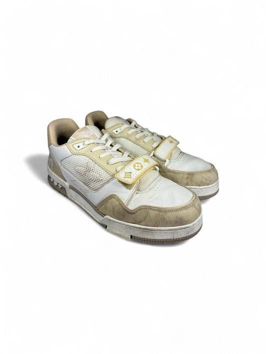 Louis Vuitton-Trainer Velcro Sneaker-Khaki Beige Limited-8 | Retail Price: $1485