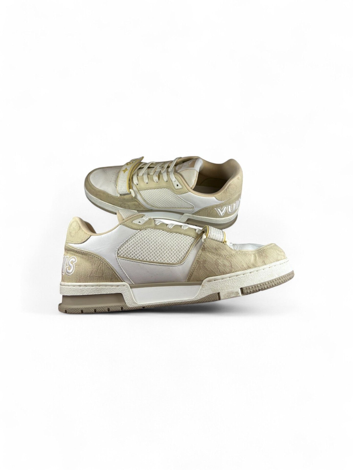 Louis Vuitton-Trainer Velcro Sneaker-Khaki Beige Limited-8 | Retail Price: $1485