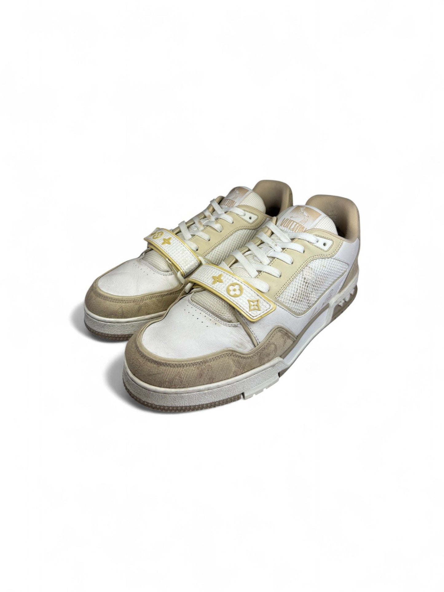 Louis Vuitton-Trainer Velcro Sneaker-Khaki Beige Limited-8 | Retail Price: $1485