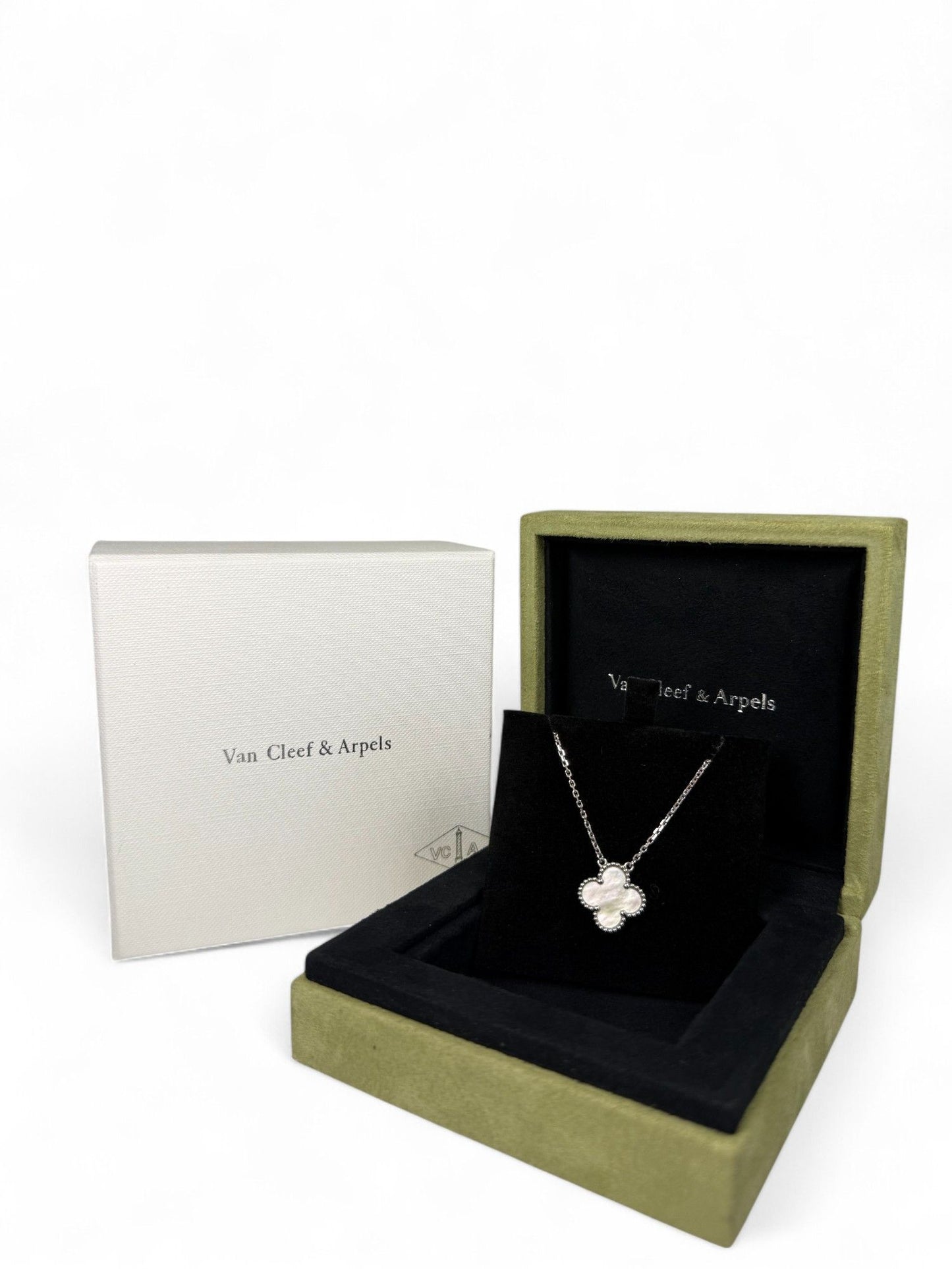 Van Cleef &amp; Arpels Vintage Alhambra Mother-of-Pearl Pendant Necklace – Retail Price: $3,100