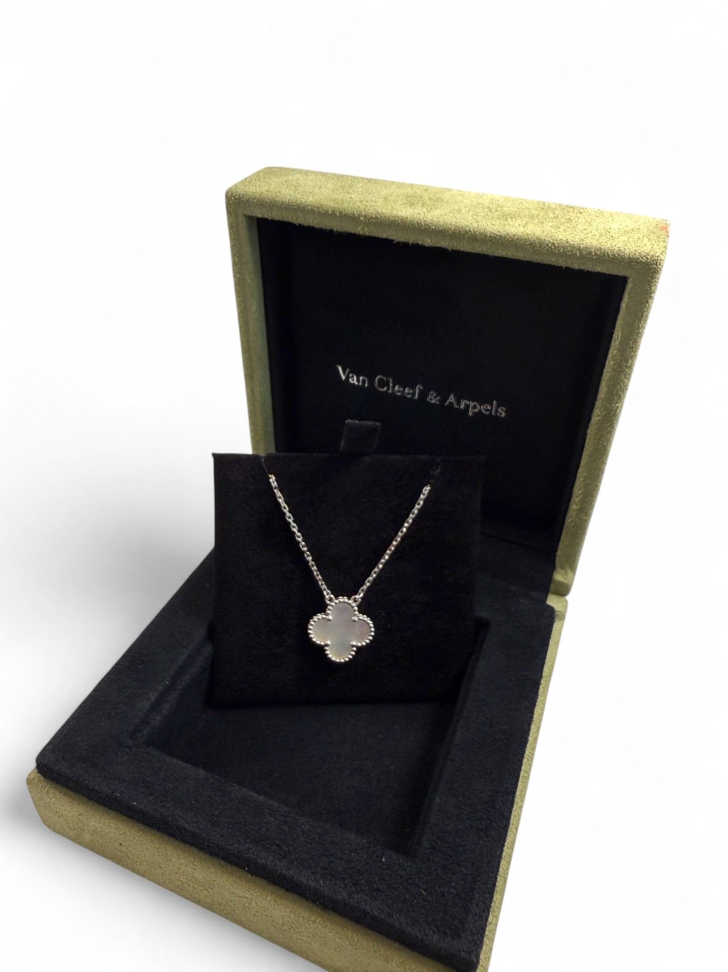 Van Cleef &amp; Arpels Vintage Alhambra Mother-of-Pearl Pendant Necklace – Retail Price: $3,100