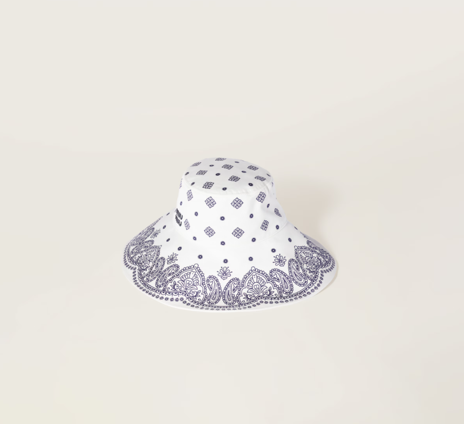 Miu Miu Black Twill Bucket Hat – Retail Price: $600 USD