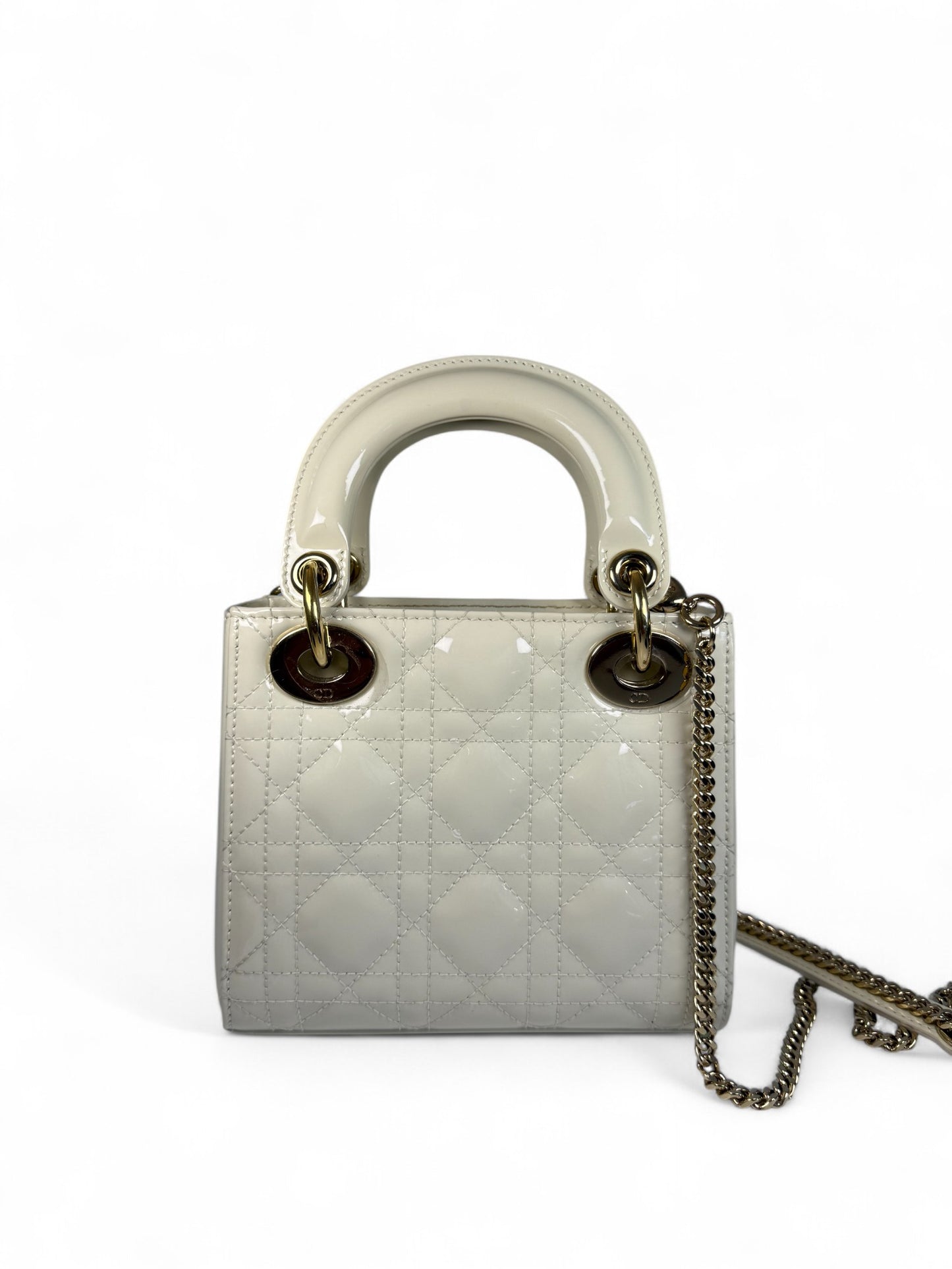 Dior Mini Lady Dior Bag in Pearl Patent Leather – Retail Price: $5,700