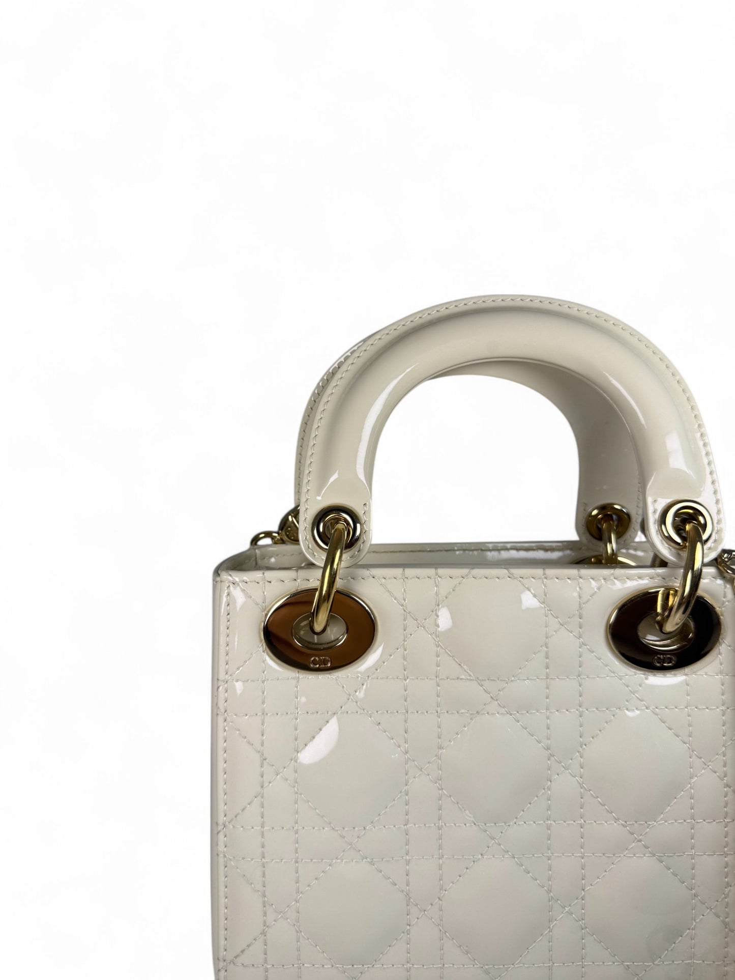 Dior Mini Lady Dior Bag in Pearl Patent Leather – Retail Price: $5,700