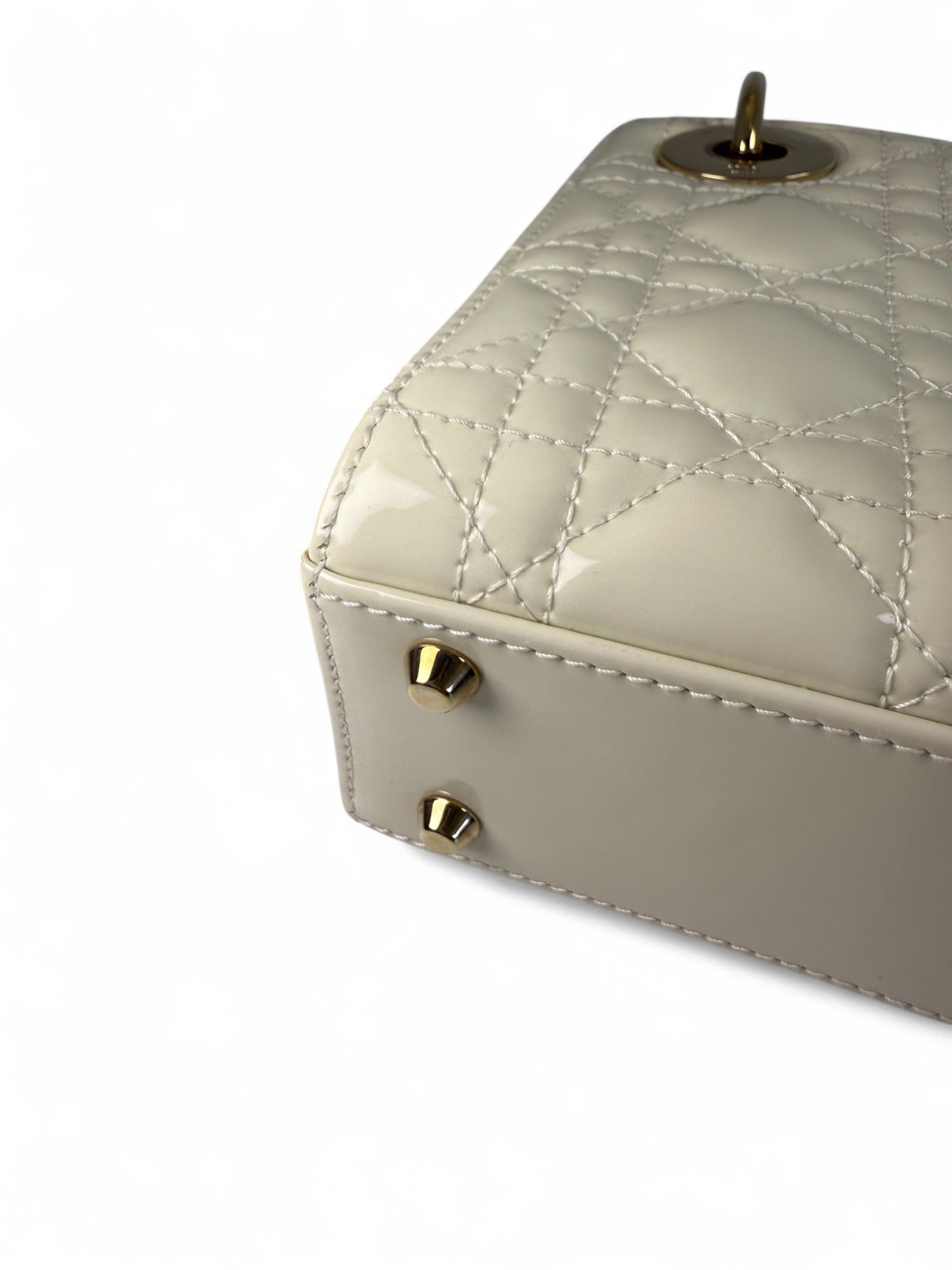Dior Mini Lady Dior Bag in Pearl Patent Leather – Retail Price: $5,700