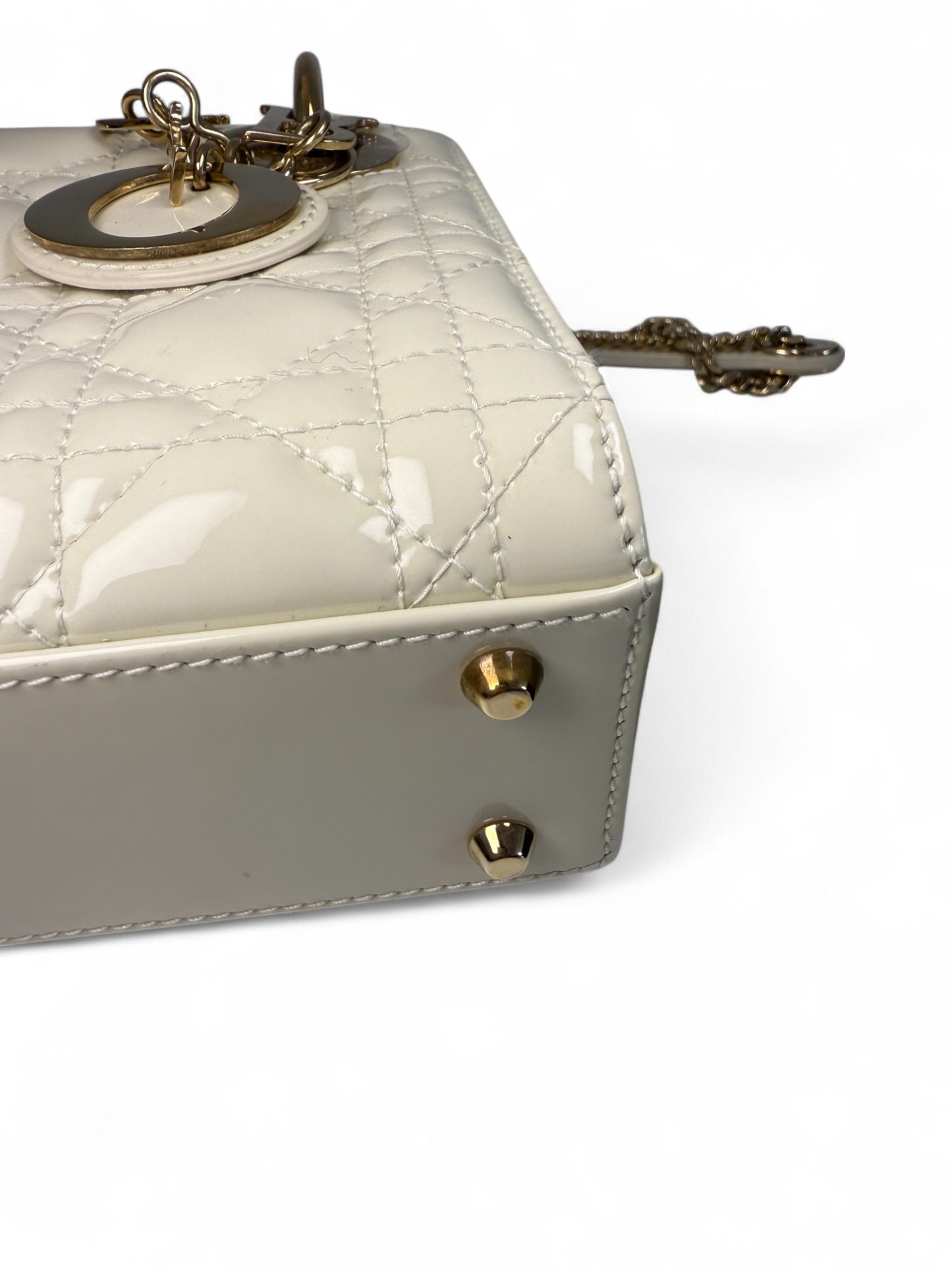 Dior Mini Lady Dior Bag in Pearl Patent Leather – Retail Price: $5,700