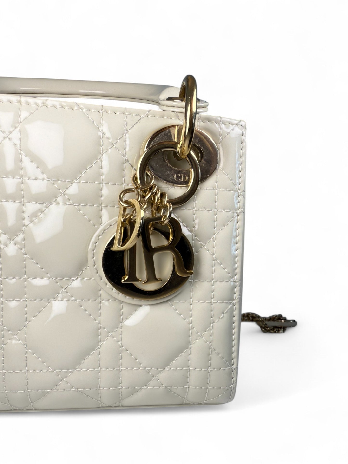 Dior Mini Lady Dior Bag in Pearl Patent Leather – Retail Price: $5,700