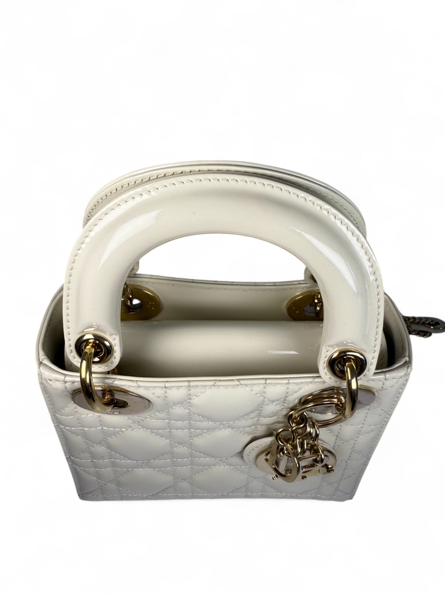 Dior Mini Lady Dior Bag in Pearl Patent Leather – Retail Price: $5,700