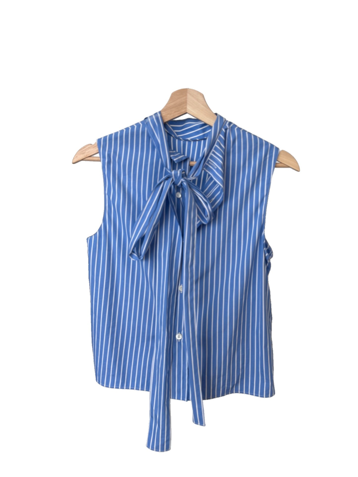 Miu Miu Sleeveless Striped Logo Turtleneck Top – Retail Price: $1,190 USD