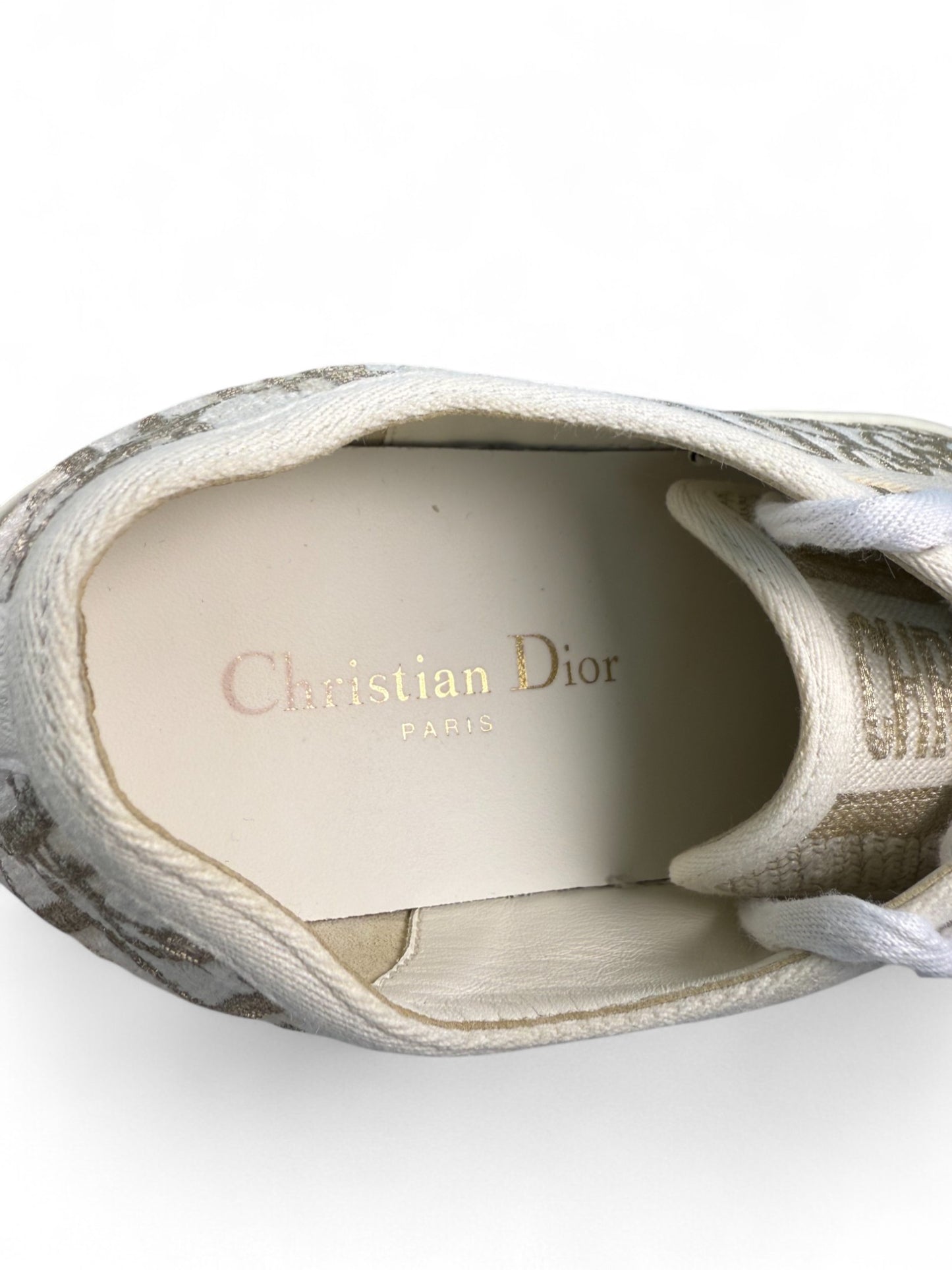 Dior Walk’n’Dior White/Platinum Platform Sneakers – Retail Price: $1,150 USD