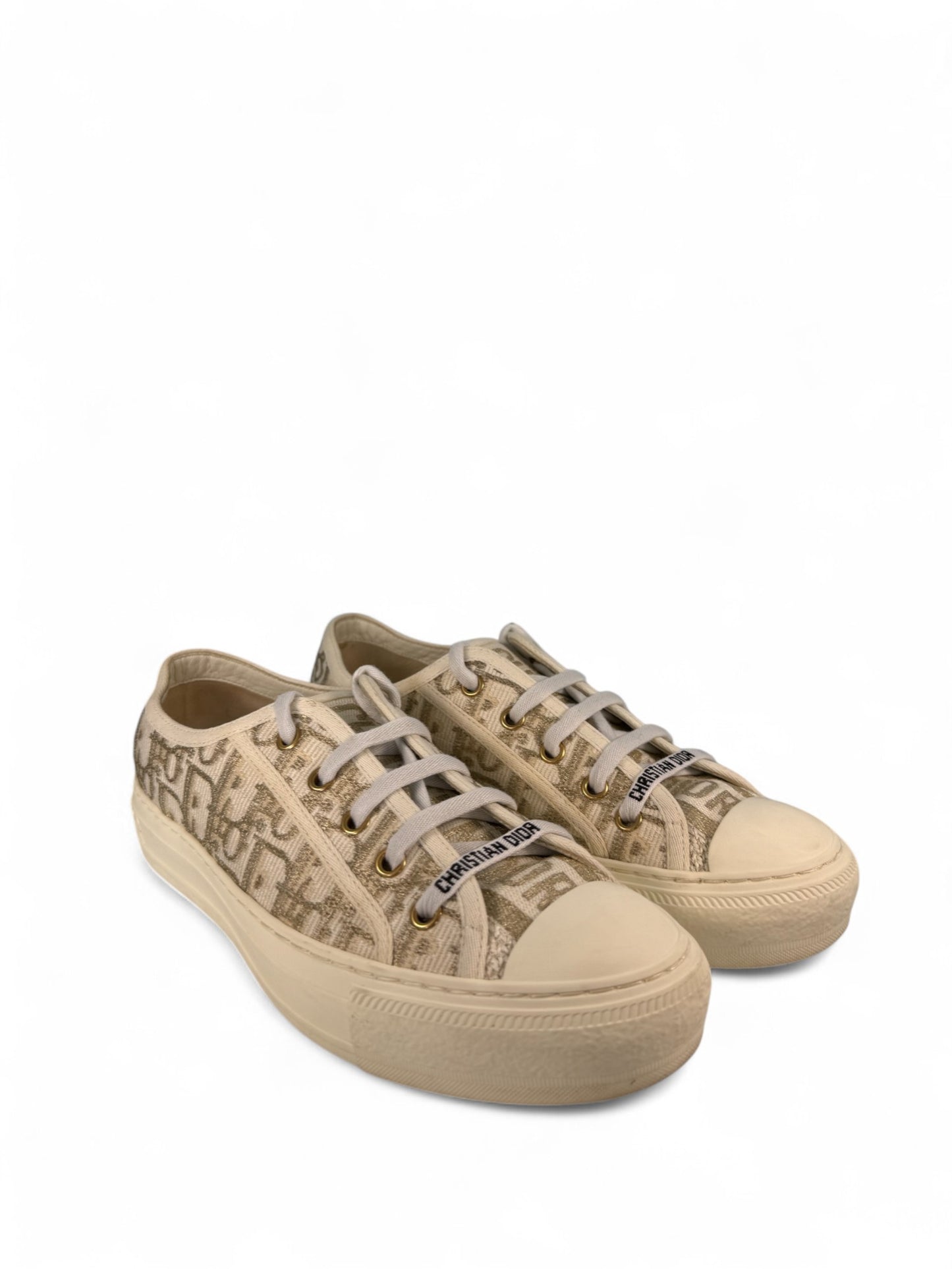 Dior Walk’n’Dior White/Platinum Platform Sneakers – Retail Price: $1,150 USD