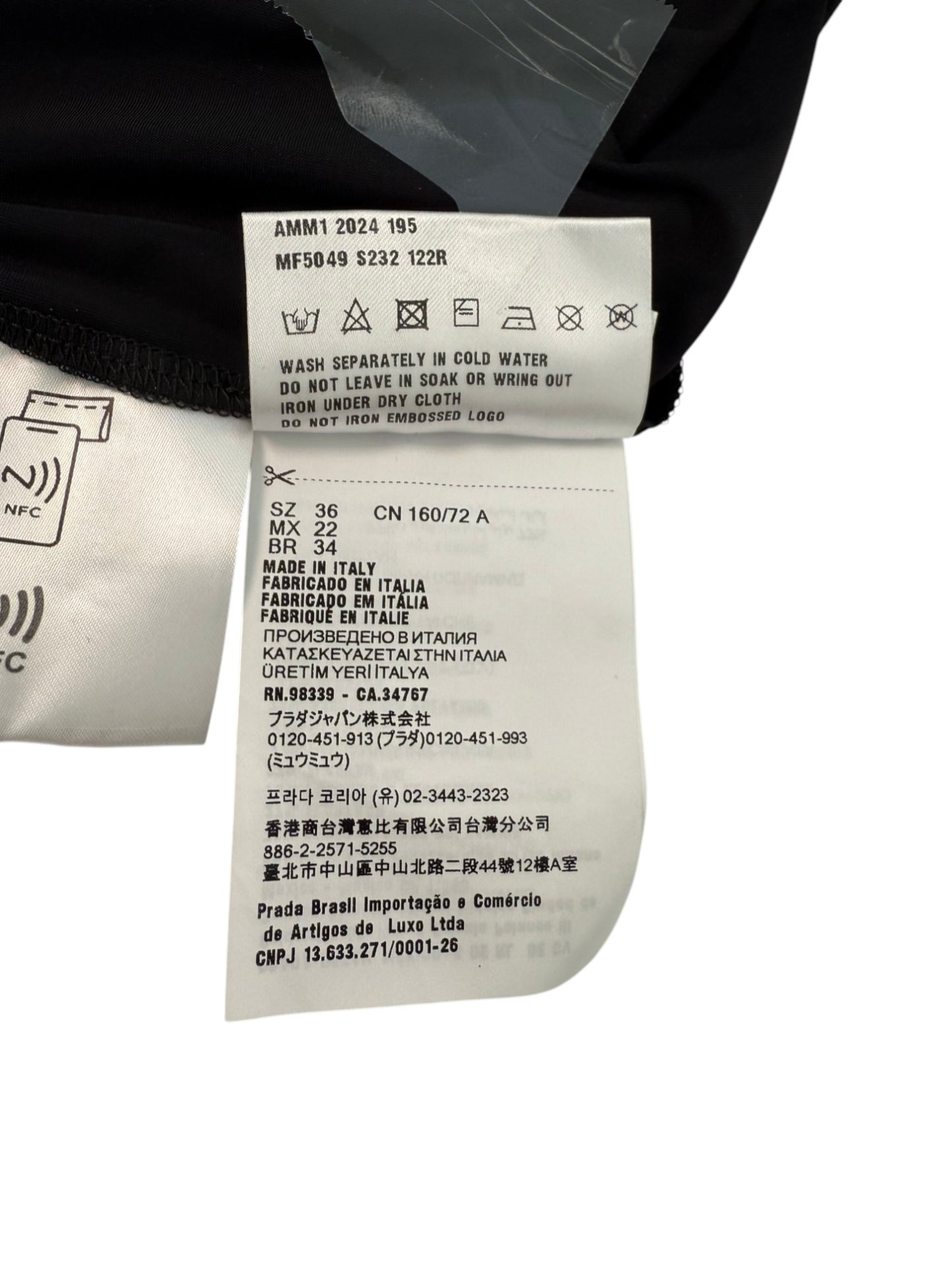 Miu Miu Black Logo Print Midi Slip Dress – Retail Price: $1,550