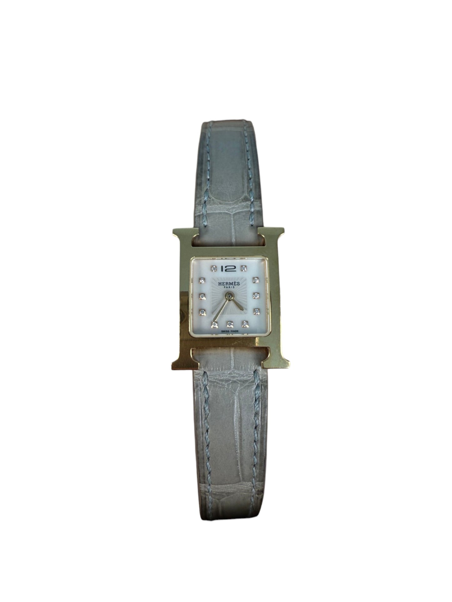 Hermès Silver Dial Quartz Watch – Retail Price: $5,720