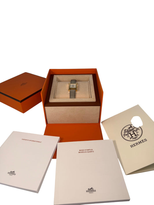 Hermès Silver Dial Quartz Watch – Retail Price: $5,720