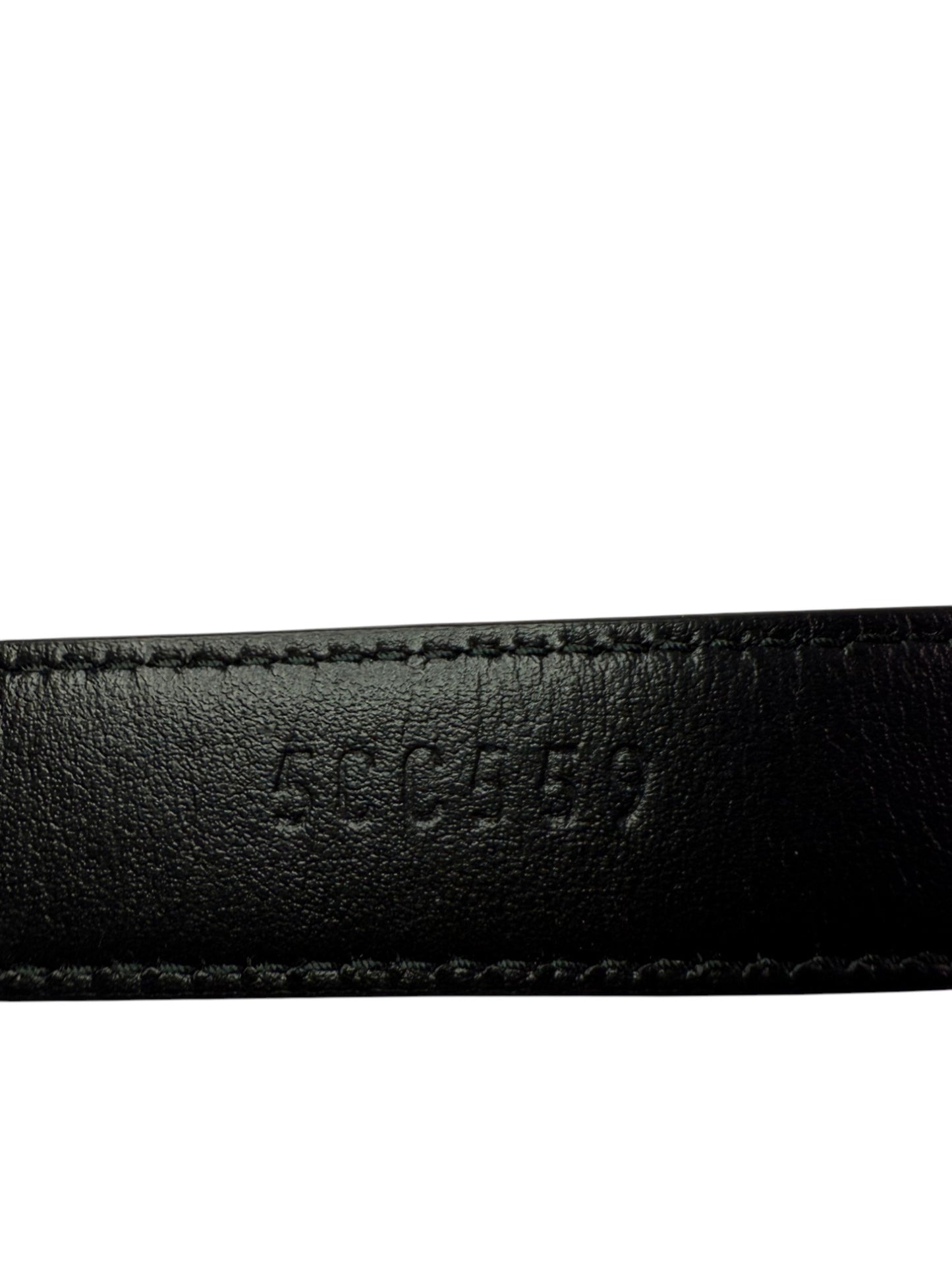 Miu Miu Black Leather Belt with Gold-Tone Smooth Buckle – Retail Price: $510