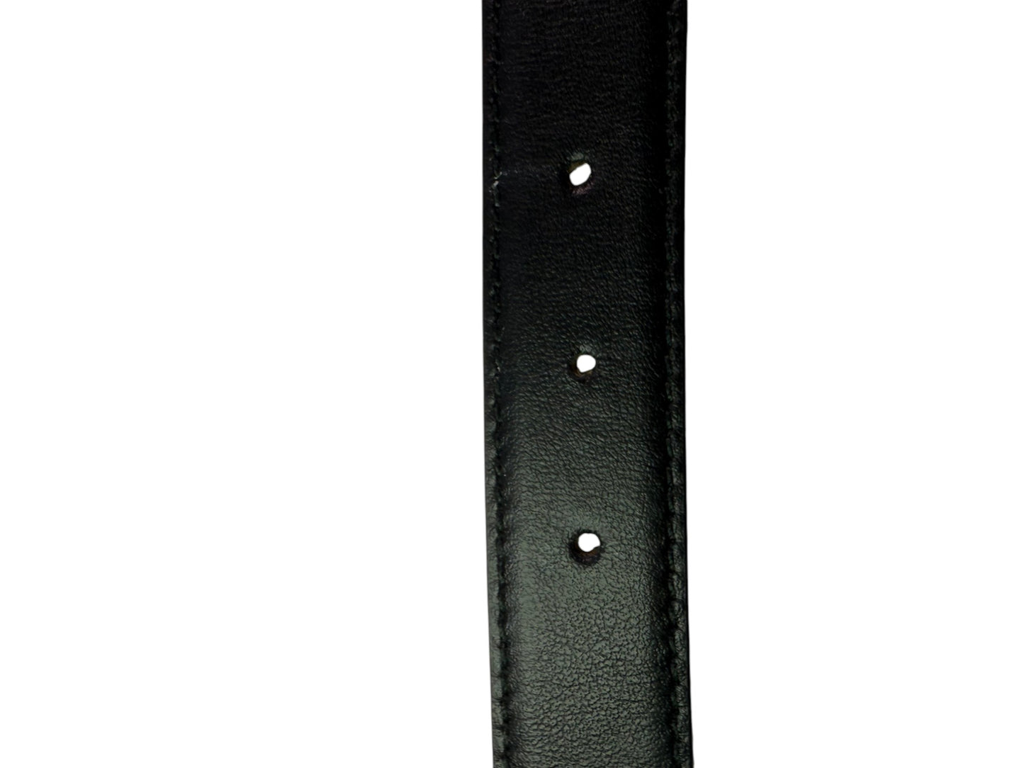 Miu Miu Black Leather Belt with Gold-Tone Smooth Buckle – Retail Price: $510