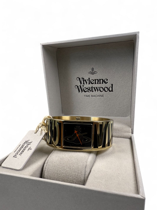 Brand NEW！ Vivienne Westwood Saturn Black Dial Quartz Watch – Retail Price: $443