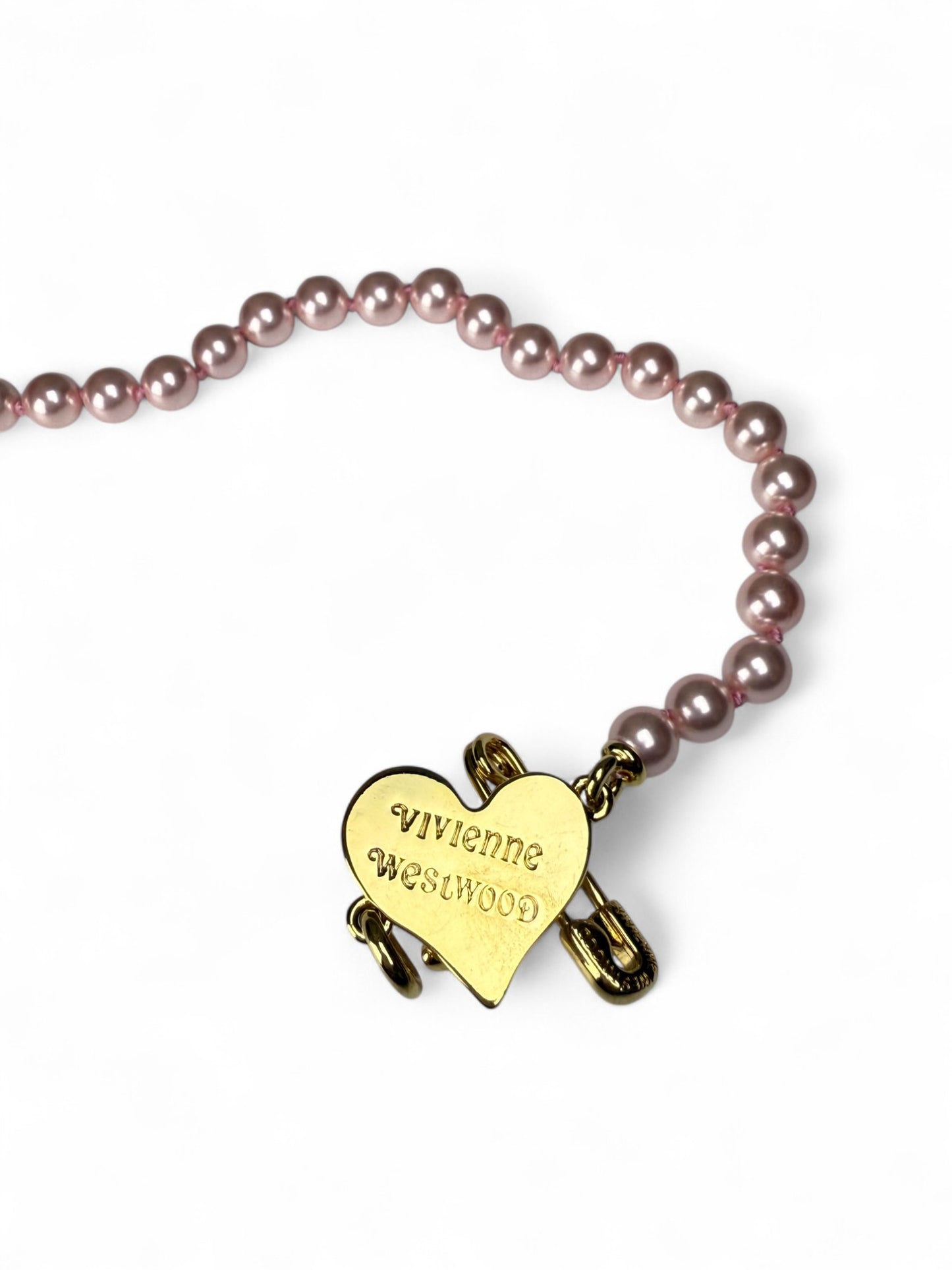 Vivienne Westwood Rose-Gold Pearl Brass Bracelet – Retail Price: $320