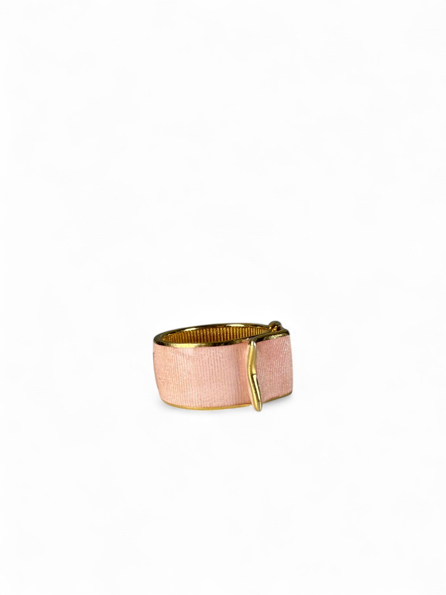 Vivienne Westwood Distorted Letter Belt-Ring in Pink Enamel – Retail Price: $290